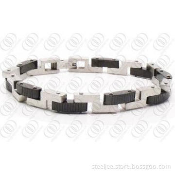 Fashionable Silver Unisex Bracelets  316L Stainless Steel J